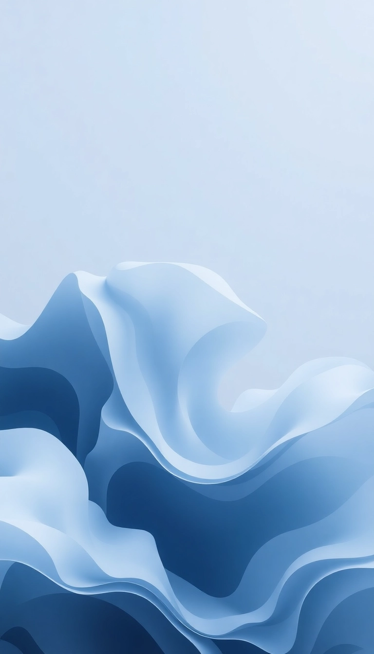 3D blue abstract forms